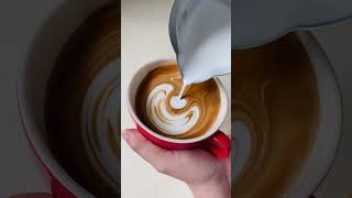 今日咖啡拉花練習-鬱金香/Practice Latte Art Tulip