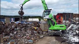 New 825E Sennebogen Scrap Metal Handler arrives at Bradford Waste Traders Ltd.