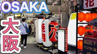 難波駅 Namba Station Osaka Japan 大阪 なんば駅 周辺 walking tour 千日前道具屋筋商店街