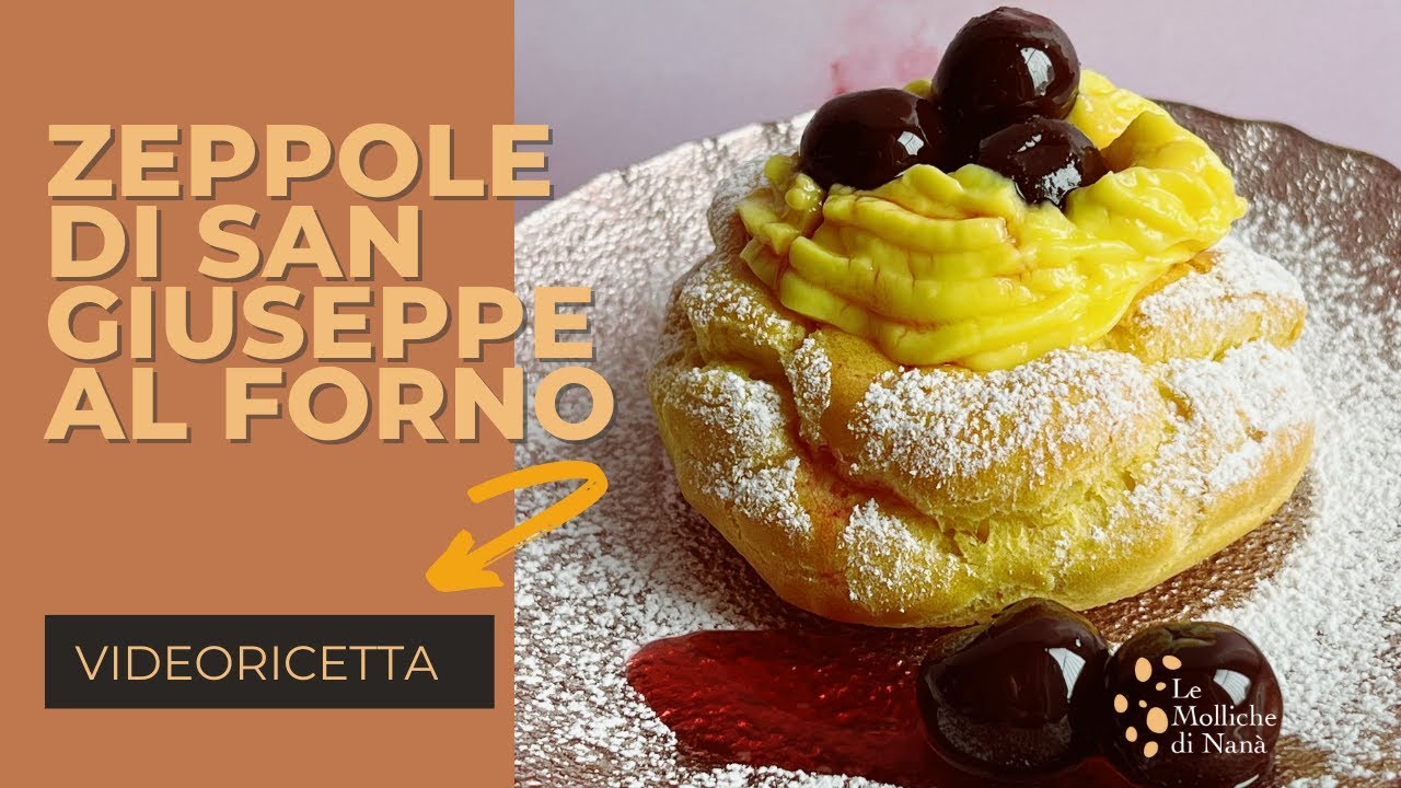 RICETTA - ZEPPOLE DI SAN GIUSEPPE AL FORNO (ricetta Facile Pasta Choux ...