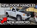 NNBS GMC Sierra Gets A Few New Parts (Door Handles, Turn Signal Mirrors, Antenna, LEDs)