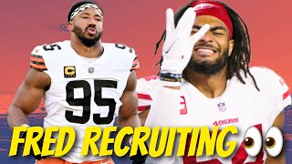 Fred Warner is the latest 49ers player to openly recruit Myles Garrett 👀