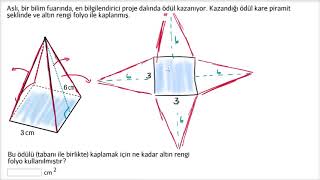 Yüzey Alanı Problem Örneği (Matematik)