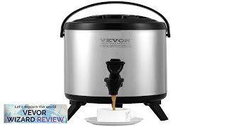 VEVOR Stainless Steel Insulated Beverage Dispenser 1.5 Gallon 6 Liter Thermal Hot Review