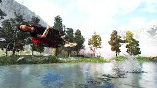 Forspoken Seamless Parkour in Sky Free Roam Gameplay