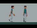 full biped walk cycle assignment animschool class 2 mentor ayoub moulakhnif