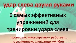 УРОКИ ТЕННИСА - ЛУЧШИЕ УПРАЖНЕНИЯ ДЛЯ УДАРА СЛЕВА