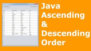 Java And MySQL - How To Sort JTable Data Using Java NetBeans [ with source code ]