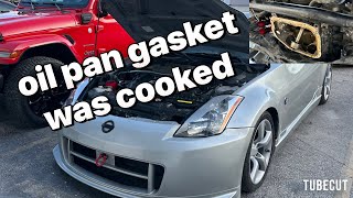 Doing the oil pan gasket on my 350z