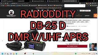 RADIODDITY DB-25 DMR V/UHF GPS APRS  300K Contacts Colour Screen