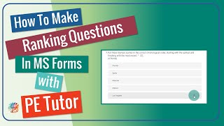 Microsoft Forms - How To Make Ranking Questions