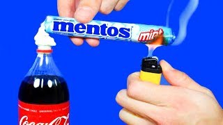 20 AWESOME LIFE HACKS! COCA COLA AND MENTOS