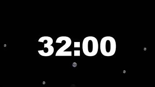 32 Minute Timer with Alarm | Full Screen Minimalist Countdown (HD) – ClockUnit
