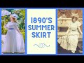 New Project: An 1890's Summer Ensemble -- Making the Skirt