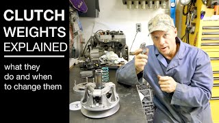 Clutch weights explained. Snowmobile.