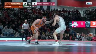 184lbs Ryan Rogotzke vs. Oregon State's TJ McDonnell | Ohio State Wrestling