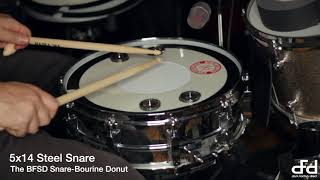 BFSD No Muffling Snare Bourine Donut Comparison