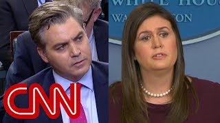 See Sarah Sanders' testy exchange with CNN's Jim Acosta