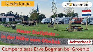 Neuer Wohnmobilstellplatz Erve Bogman - ein Traumplatz für Camper - nahe beim Oberlink