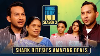 Shark Ritesh ने Pitchers को Offer किए 50 Lakhs | Shark Tank India S3 | Compilation