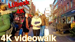 Walking in LÜBECK | Germany 🇩🇪 - 4K Ultra HD - city tour lubeck