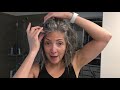 how to transition to and style natural silver hair