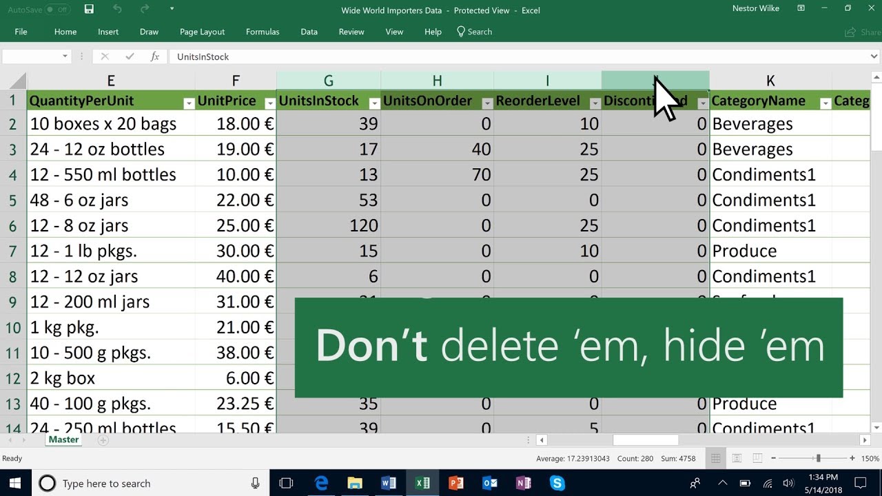 How Do I Hide Extra Columns In Excel At Greg Binkley Blog