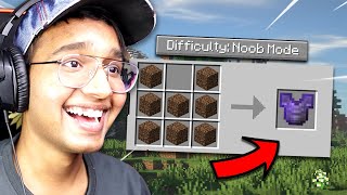 Minecraft But Its Super NOOB Difficulty
