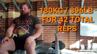 My Biggest Bench Press Session With 180kg / 396lb - HUGE Volume PR