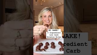 3 Ingredient Low Carb Brownie Bites! NO Bake