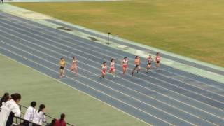 2017年度兵庫県IH_東播地区予選会_女子100mタイムレース決勝1組目