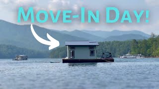 Couple moves into FLOATING TINY HOUSE?!? 😮