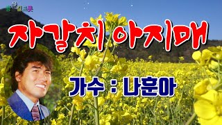 🌼나훈아 - 자갈치아지매🌼  (영상가사) 🌼