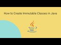 How to create Immutable class in Java?