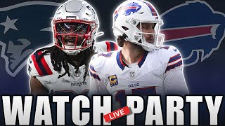 New England Patriots Vs Buffalo Bills LIVE Watch Party | Play-By-Play + Reactions