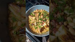 Braised Fennel and White Beans