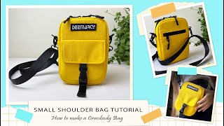 How to make a Crossbody Bag | Small Shoulder Bag Tutorial | DIY Sewing Bag | #Deemarcy