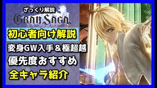 【グランサガ】攻略に役立つ変身GWはこれ！入手＆極超越のおすすめを紹介していくよ。【GranSaga】