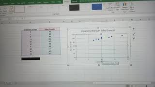 Using Excel - Making a Scatter Plot, Finding the Line of Best Fit, and the Correlation Coefficient