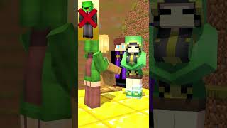 Rage Control Run Challenge With Mikey Propose💍- MAIZEN Minecraft Animation #shorts