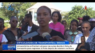 Universitários enfrentam atrasos nas aulas devido à falta de transporte para regressar à Praia