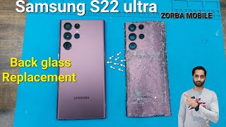Samsung S22 ultra Back glass replacement. s22ultra glass change. Zorba mobile #s22ultra