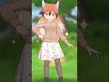 けものフレンズ3　おでかけ服はなまるチェンジアカギツネ　勝利ポーズ