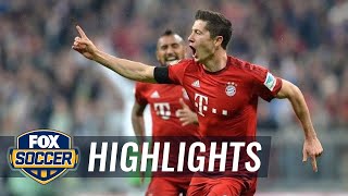 Lewandowski hat trick doubles Bayern Munich lead against Wolfsburg - 2015–16 Bundesliga Highlights