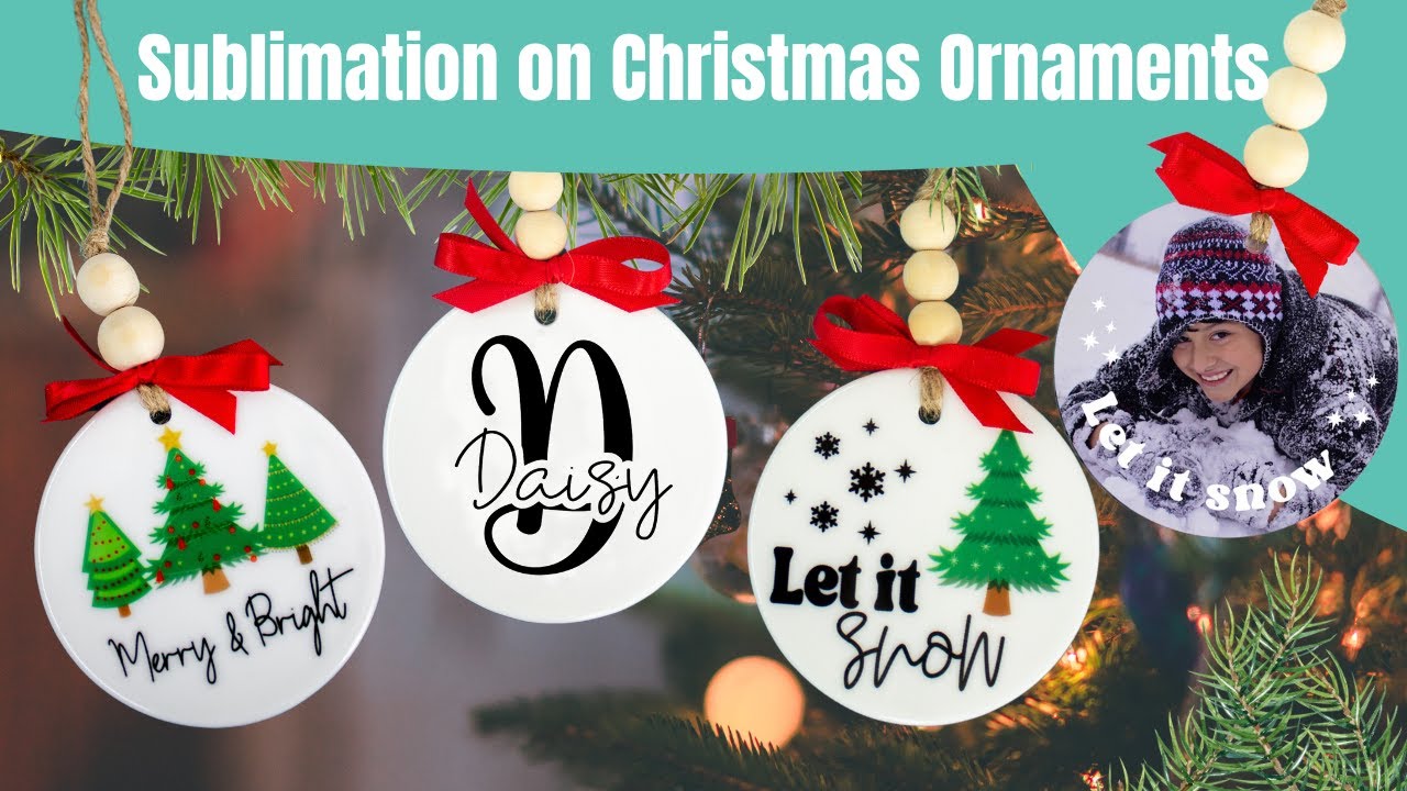 How To Sublimate On Ceramic Glass Christmas Ornaments Diy Christmas