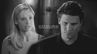 buffy & angel | my boy only breaks his favourite toys