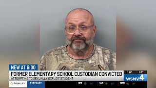 Former Sumner County elementary school custodian convicted of attempting to sexually exploit stud...