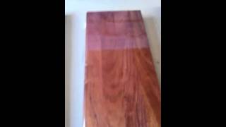 Waterlox Wood Finish on Jatoba Brazilian Cherry