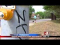 man says graffiti is a growing problem in neighborhood