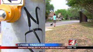 Man says graffiti is a growing problem in neighborhood